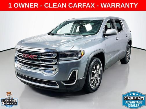 Satin Steel Metallic 2021 GMC Acadia SLE