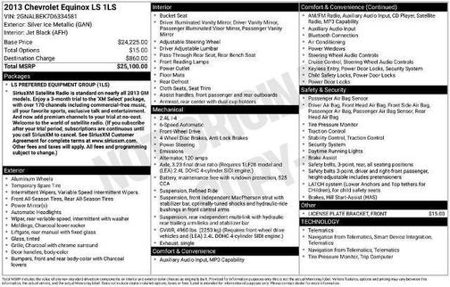 Silver Ice Metallic 2013 Chevrolet Equinox LS