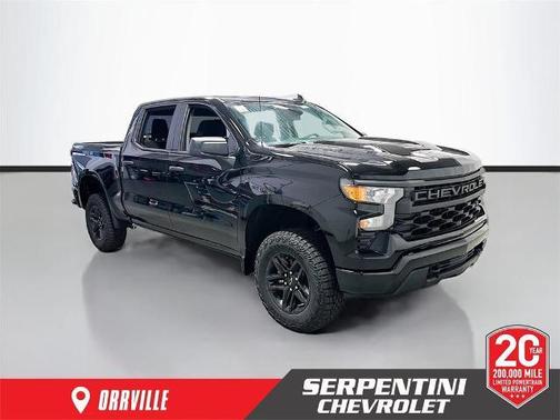 Black 2026 Chevrolet Silverado 1500 Custom Trail Boss