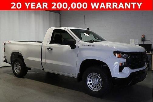 Summit White 2025 Chevrolet Silverado 1500 WT