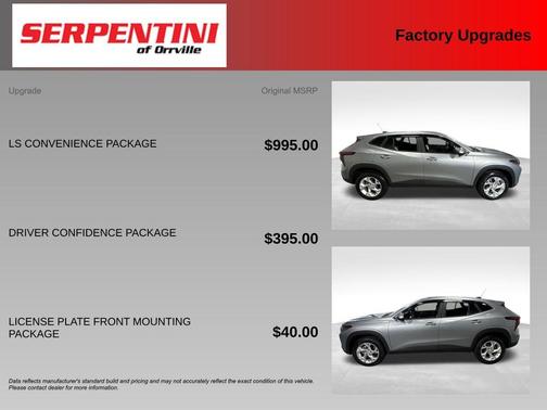 Sterling Gray Metallic 2026 Chevrolet Trax LS