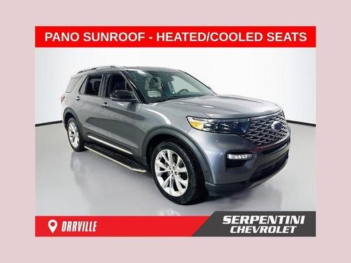 Carbonized Gray Metallic 2021 Ford Explorer Platinum