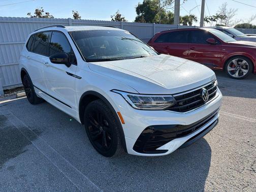 Opal White Pearl 2024 Volkswagen Tiguan 2.0T SE R-Line Black