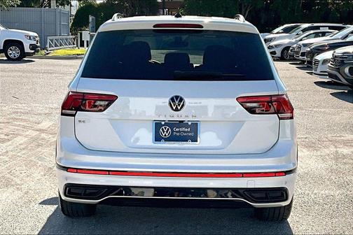 Opal White Pearl 2023 Volkswagen Tiguan 2.0T SE R-Line Black