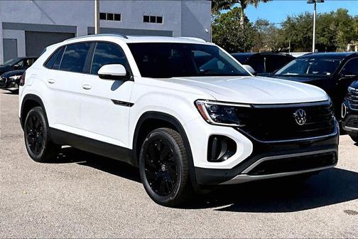 White Pearl 2026 Volkswagen Atlas Cross Sport 2.0T SE w/Technology