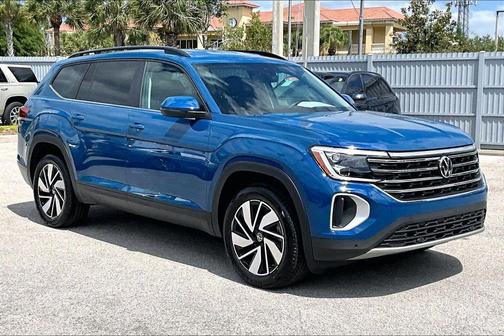 Blue Metallic 2026 Volkswagen Atlas 2.0T SE w/Technology 4MOTION