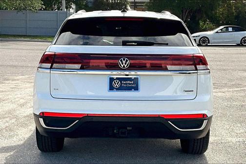 Pure White 2025 Volkswagen Atlas Cross Sport 2.0T SE w/Technology 4MOTION