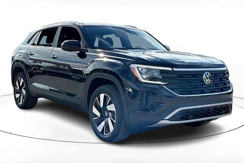 deep black pearl 2026 Volkswagen Atlas Cross Sport 2.0T SE w/Technology