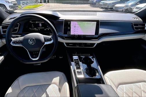 Opal White Pearl 2024 Volkswagen Atlas Cross Sport 2.0T SEL Premium