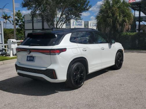 Opal White w/Deep Black Roof 2026 Volkswagen Tiguan 2.0T SE R-Line Black