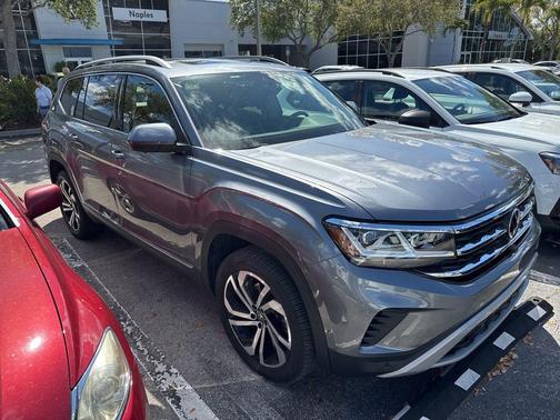 Platinum Gray 2021 Volkswagen Atlas 3.6L SEL Premium
