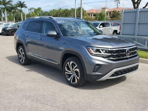 Platinum Gray 2021 Volkswagen Atlas 3.6L SEL Premium