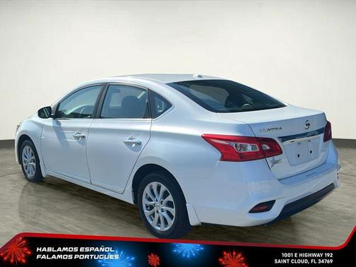 Aspen White 2019 Nissan Sentra SV