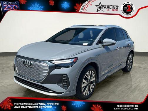 Pebble Gray 2023 Audi Q4 e-tron 40 Premium Plus