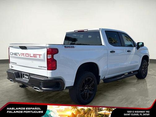 Summit White 2025 Chevrolet Silverado 1500 Custom Trail Boss