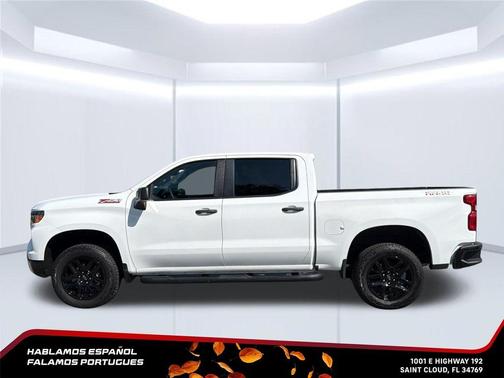 Summit White 2025 Chevrolet Silverado 1500 Custom Trail Boss
