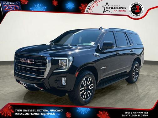 Onyx Black 2022 GMC Yukon AT4