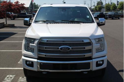 White Platinum Metallic Tri-Coat 2017 Ford F-150 Platinum