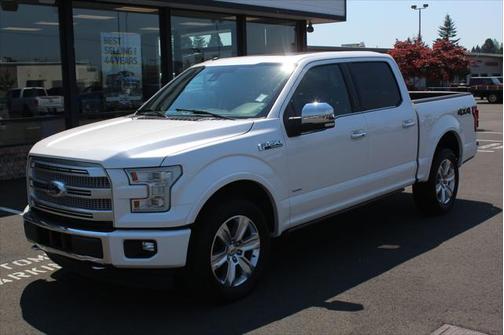 White Platinum Metallic Tri-Coat 2017 Ford F-150 Platinum