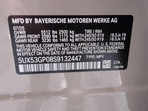 Gray Metallic 2025 BMW X3 30 xDrive