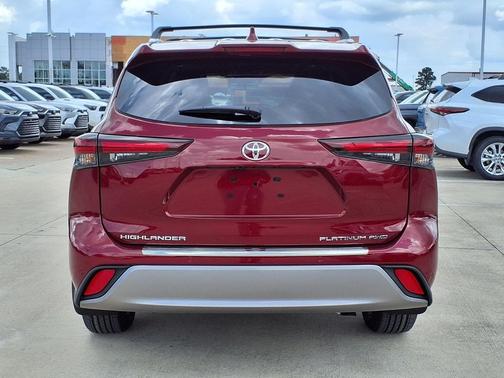 Red 2026 Toyota Highlander Platinum