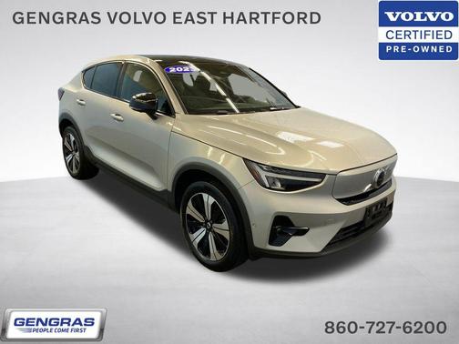Silver 2023 Volvo C40 Recharge Pure Electric Twin Plus