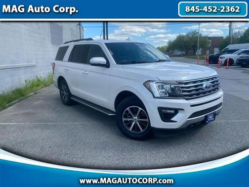 White Platinum Metallic Tri-Coat 2019 Ford Expedition XLT