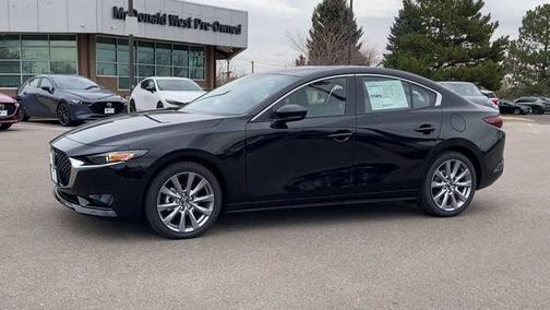 Jet Black Mica 2026 Mazda Mazda3 FWD w/Preferred Package