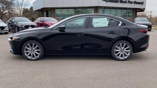 Jet Black Mica 2026 Mazda Mazda3 FWD w/Preferred Package