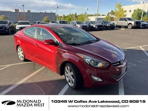 Red Allure 2012 Hyundai ELANTRA Limited