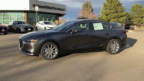 Machine Gray Metallic 2026 Mazda Mazda3 FWD w/Preferred Package