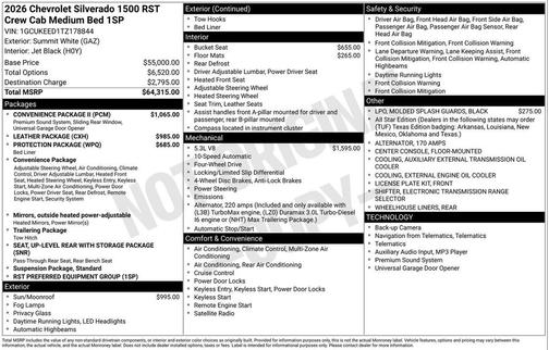 2026 Chevrolet Silverado 1500 RST