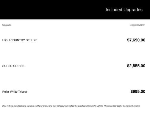 2026 Chevrolet Tahoe 4WD High Country