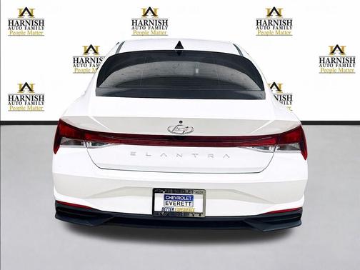 Quartz White 2021 Hyundai ELANTRA SEL