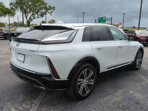 Crystal White Tri-Coat 2024 Cadillac LYRIQ Luxury