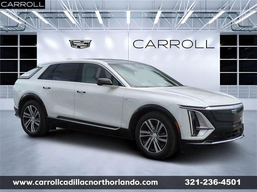 Crystal White Tri-Coat 2024 Cadillac LYRIQ Luxury