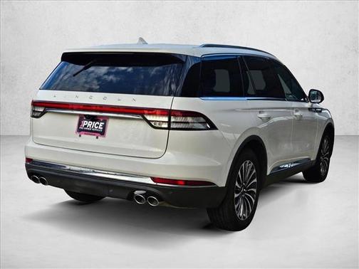 Pristine White Metallic Tri-Coat 2023 Lincoln Aviator Reserve