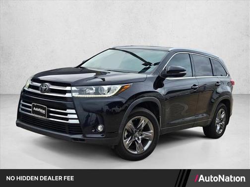 Midnight Black Metallic 2019 Toyota Highlander Limited