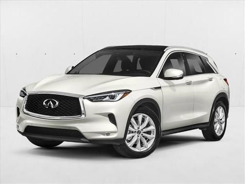 Lunar White 2021 INFINITI QX50 LUXE