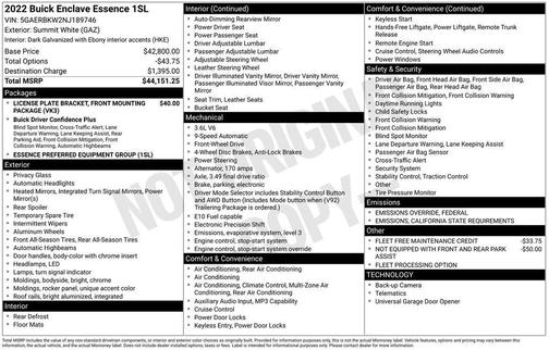2022 Buick Enclave Essence