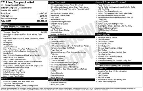 Sting Gray Clearcoat 2019 Jeep Compass Limited