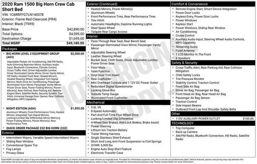 Flame Red Clearcoat 2020 RAM 1500 Big Horn