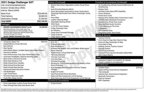 2021 Dodge Challenger SXT