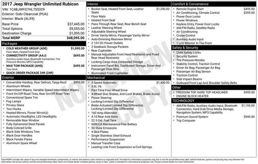 2017 Jeep Wrangler Unlimited Rubicon