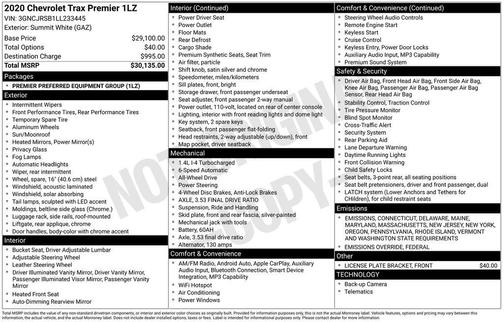 2020 Chevrolet Trax Premier