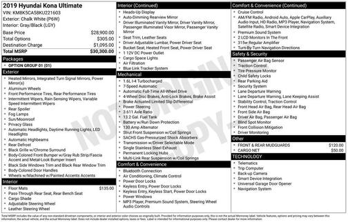 2019 Hyundai KONA Ultimate