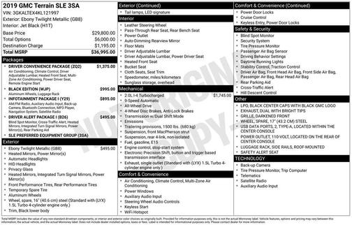 2019 GMC Terrain SLE