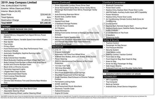 2019 Jeep Compass Limited