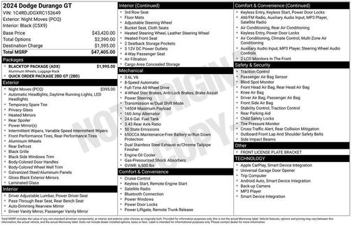 2024 Dodge Durango GT