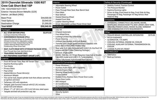 2019 Chevrolet Silverado 1500 RST